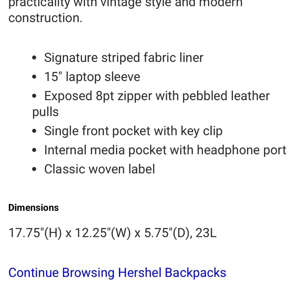 Herschel Backpack - Picture 11 of 11